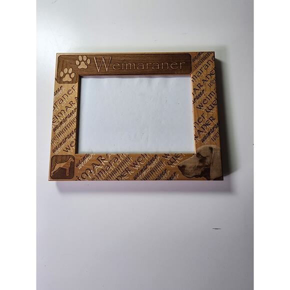 WEIMARANER Laser Engraved Wood Picture Frame - Picture 2 of 8